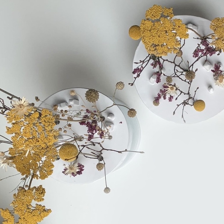 paesaggi sospesi terrami vaso ceramica e vetro