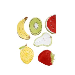 Segnaposto frutta ceramica