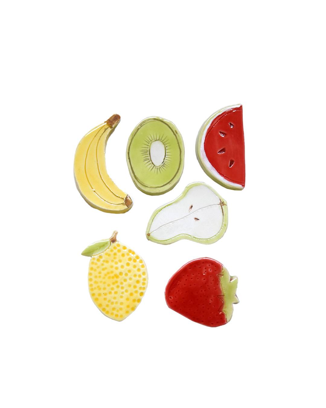 Segnaposto frutta ceramica